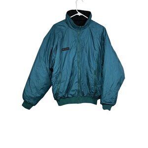 Columbia Mens Teal & Blue Windbreaker Jacket Size L